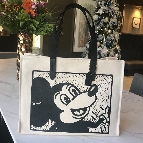 disney mickey mouse x keith haring tote 42